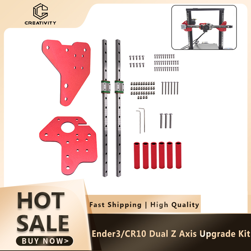 Linear Rail Mgn12H Set - Ender-3/3S /Ender 3 Pro/Ender-3 V2/CR-10/CR 10S/S4/S5用の固定プレートマウントブラケット付きデュアルZ軸MGN12Cリニアレールガイドキット