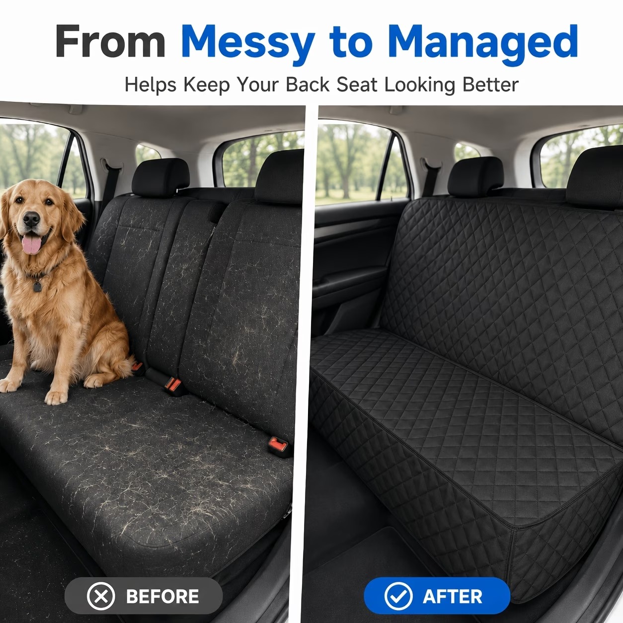 ペット用カーシートカバー1枚、ペット用シートマット、SUVや - Carriage Bed のレビューと価格