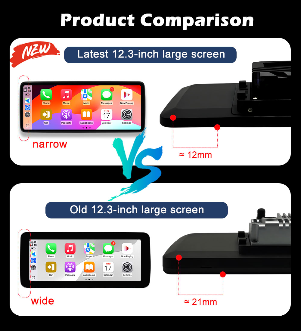 12.3インチQLED 2400*900P ワイヤレスCar - Cr Touch のレビューと価格