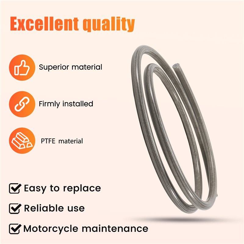 AB56-オートバイ用 AN3 1M 編み込みステンレス鋼  - Ptfe Tube のレビューと価格