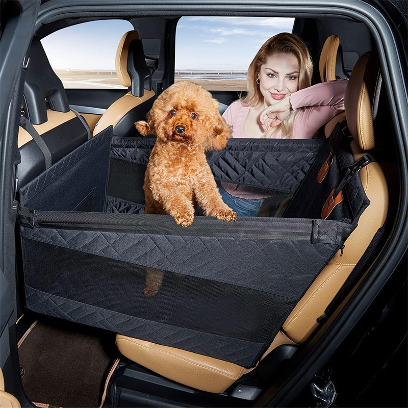 防水犬用カーシートパッドハードボトムネットリアシングルシート - Carriage Bed のレビューと価格