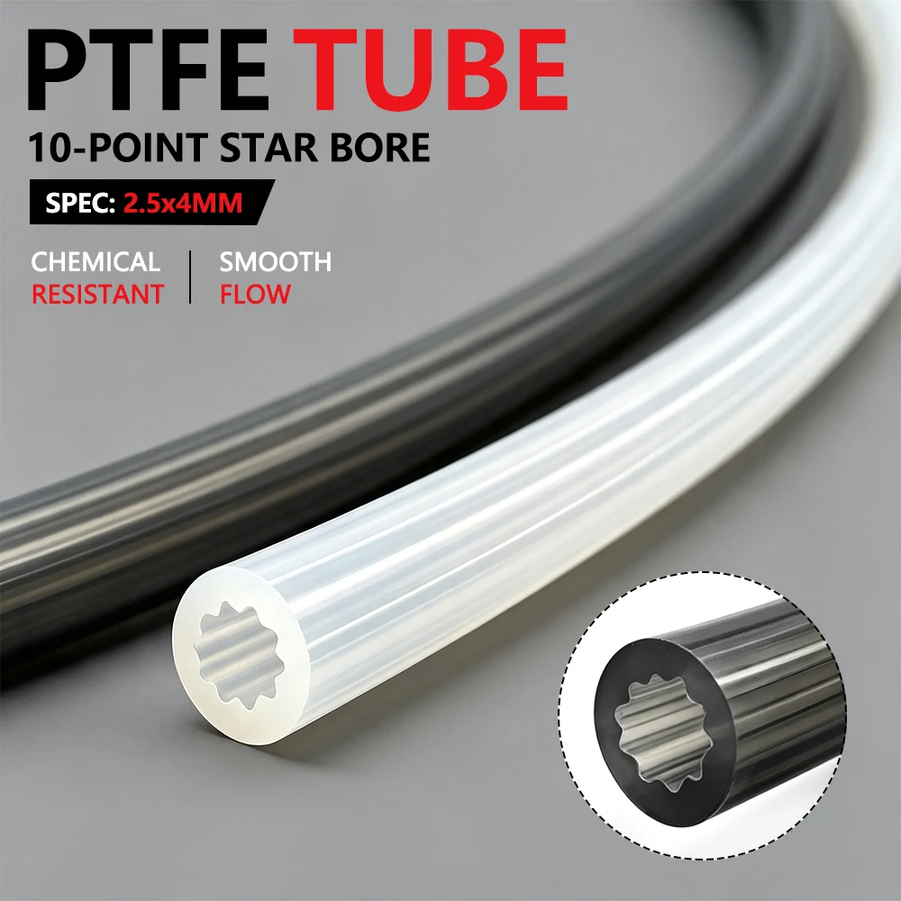 高温対応PTFEチューブ 4x2.5mm、星形の耐腐食性テフ - Ptfe Tube のレビューと価格