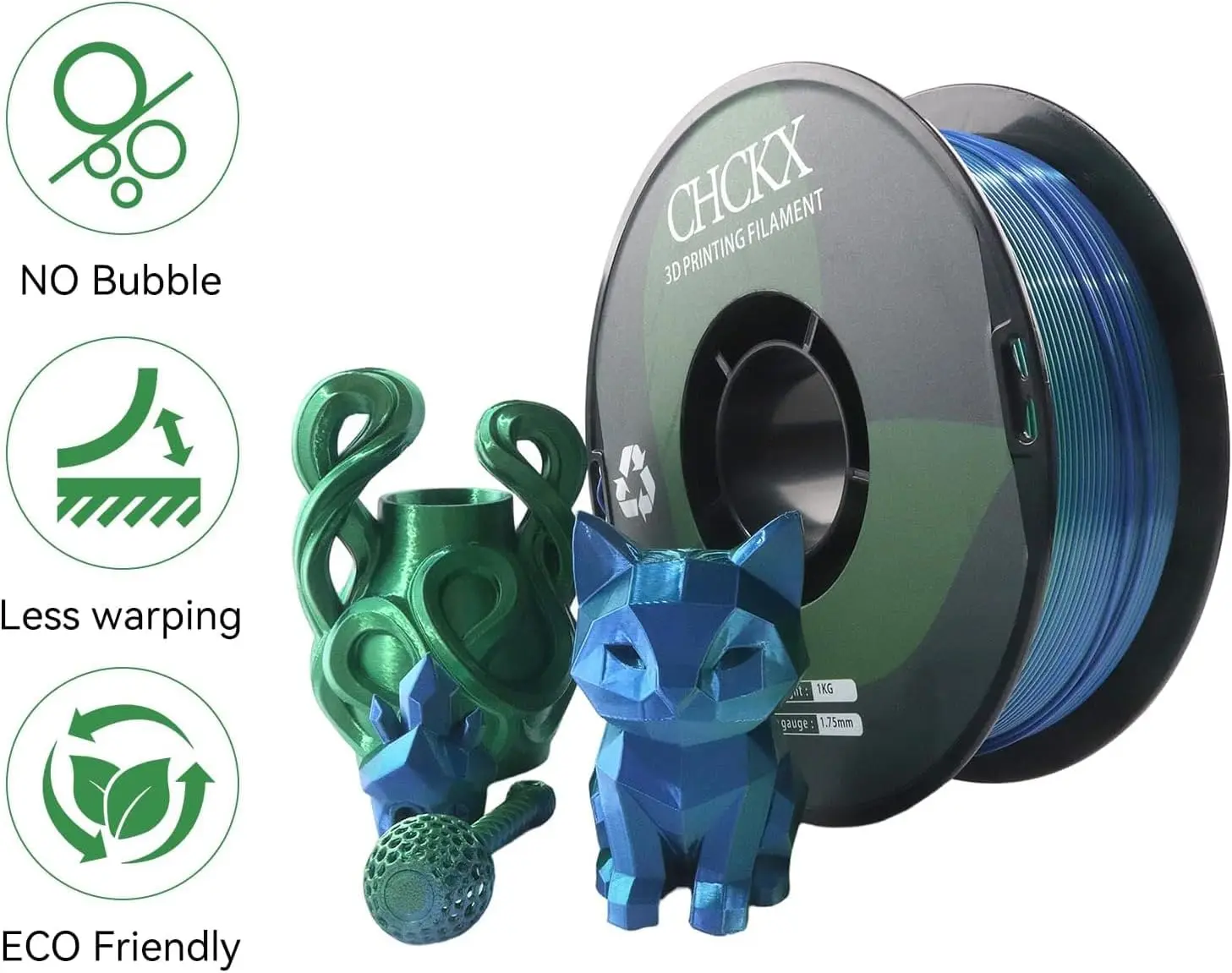 US倉庫16パックシルクレインボーPLA 3Dプリンターフィ - Pla Filament のレビューと価格