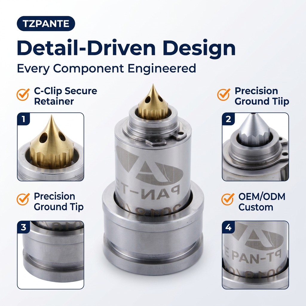 ホットランナー金型用真鍮製ノズルヒーター、オープンランナー用 - Nozzle Brass のレビューと価格