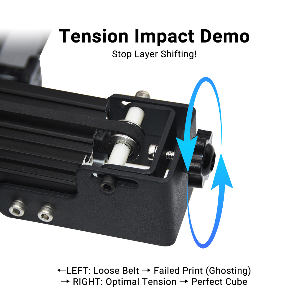 3Dプリンター部品 ベルトテンショナー Ender3 CR1 - Linear Rail Mgn12H Set のレビューと価格